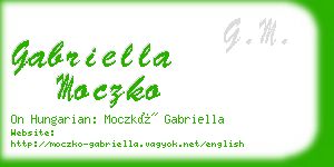 gabriella moczko business card